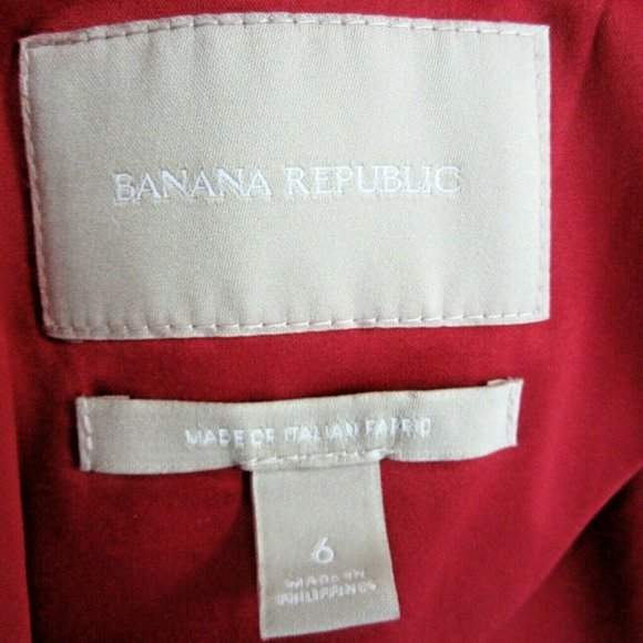 BANANA REPUBLIC Gray Italian Wool Blazer 6 Jacket - Picture 11 of 11